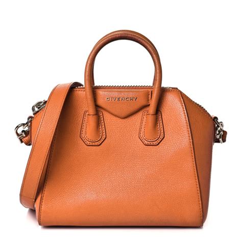 givenchy mini antigona goatskin|GIVENCHY Sugar Goatskin Mini Antigona Rust .